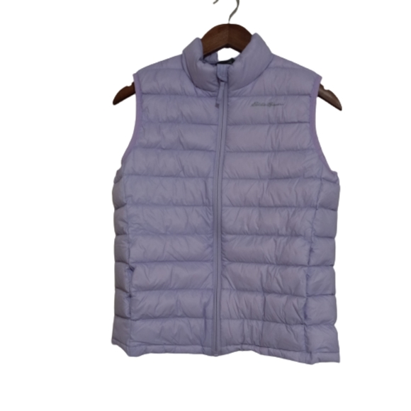 Eddie Bauer Other - Eddie Bauer L 14 Girls Duck Down Puffer Zip Front Vest in Lilac Kids